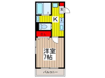 間取図 ウエストガ－デン南桜井