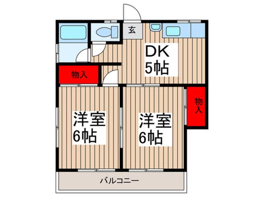 間取図 コ－ポナガサワ