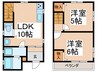 東新小岩戸建 2LDKの間取り