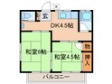 第２うるし原荘の間取図