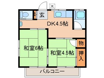 間取図 第２うるし原荘