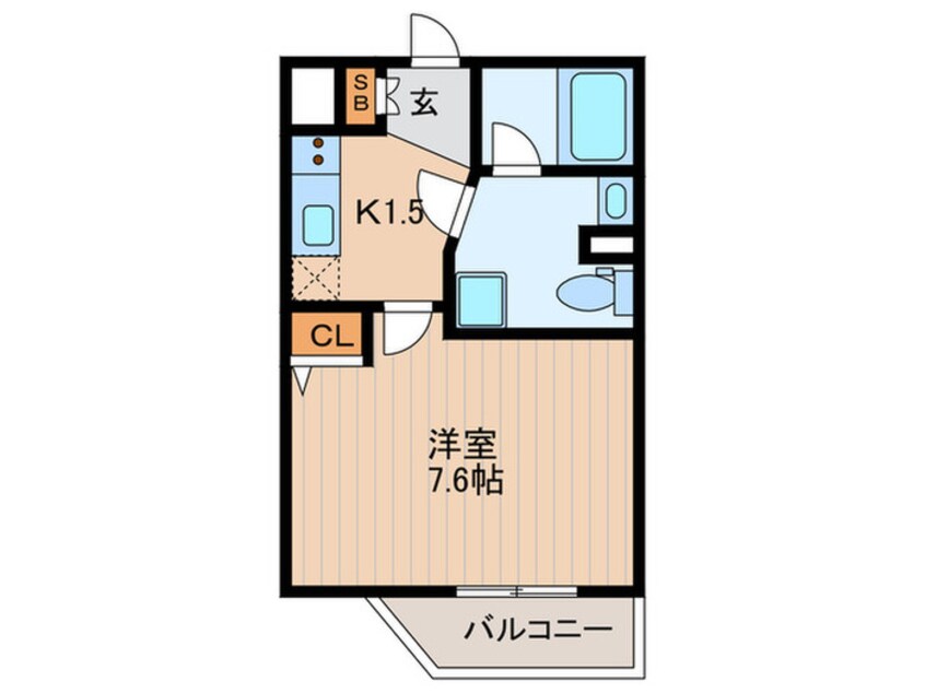 間取図 エストゥルース羽田