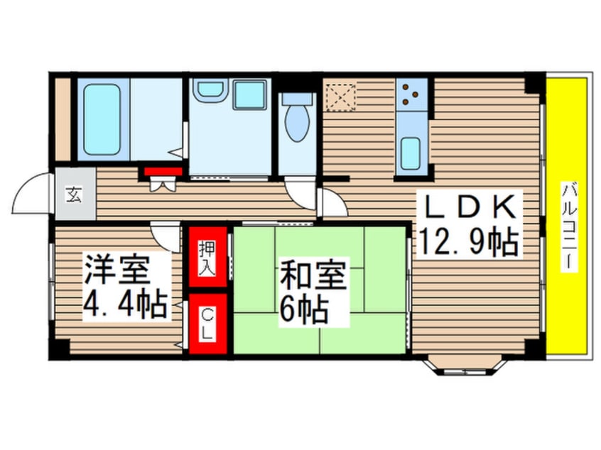 間取図 オリオンハイツ