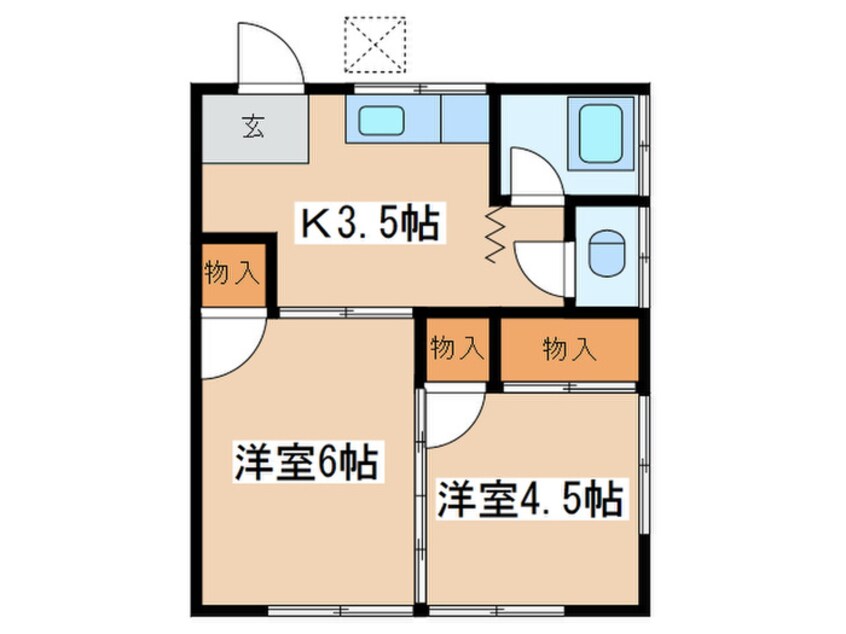 間取図 朝日ハイツ