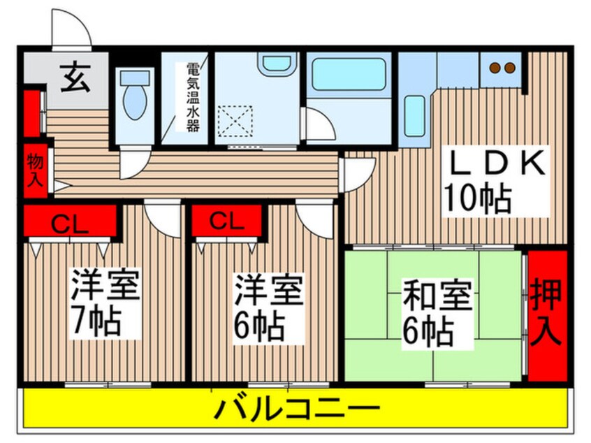 間取図 オ－シャンビュ－壱番館