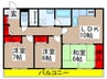 オ－シャンビュ－壱番館 3LDKの間取り