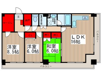 間取図 オ－シャンビュ－壱番館