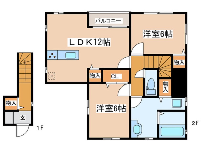 間取図 ＬＩＬＡＣ　ＩＴＡＢＡＳＨＩ