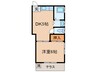 第二豊橋コーポ 1DKの間取り