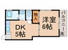 第二豊橋コーポ 1DKの間取り
