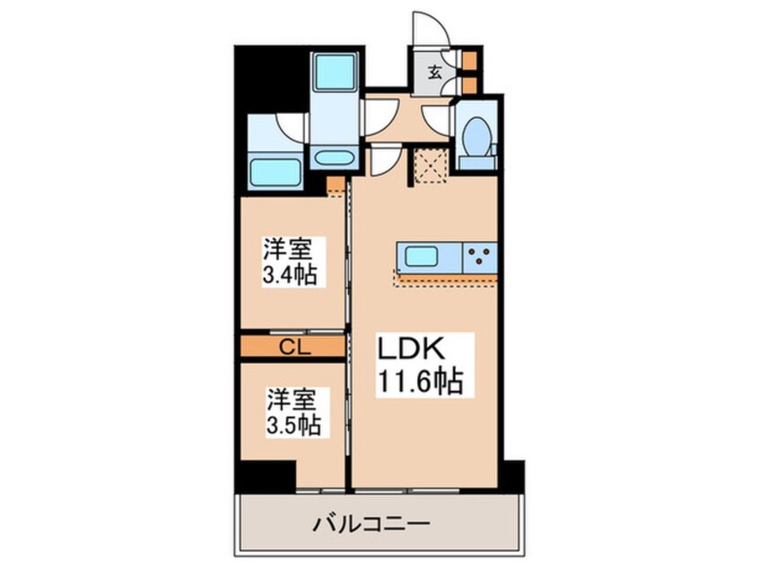 間取図 グランカーサ日本橋馬喰町