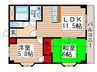 コ－ポピオ－ネ２ 2LDKの間取り