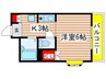 コットンヴィレッジ 1Kの間取り