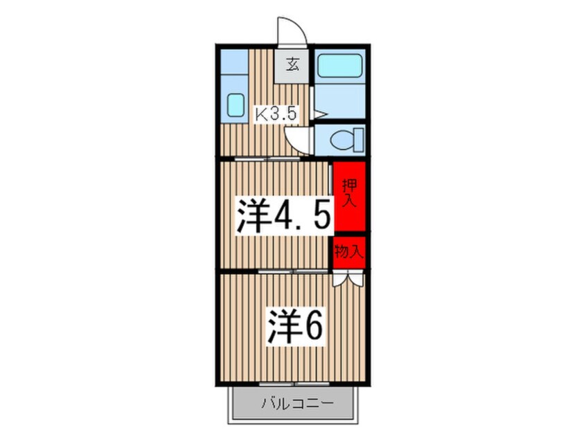 間取図 メゾン弥生