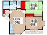 ドミール２１ 2LDKの間取り
