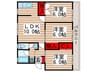レインボーハウス３号棟 3LDKの間取り