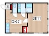ジェネトピア加曽利 1DKの間取り