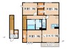 アンソレイエ 3LDKの間取り