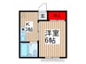 富士見ハイツ 1Kの間取り