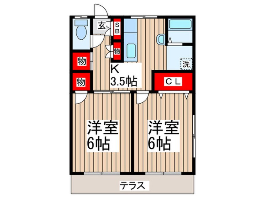 間取図 鷹の台ロッジ