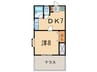 ペイジ弦巻 1DKの間取り