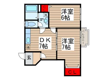 間取図 サニ－ビレッジ１番館