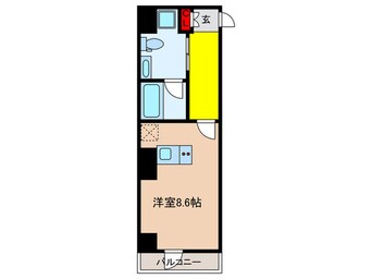 間取図 ﾌﾟﾚｰﾙ･ﾄﾞｩｰｸ日本橋浜町（401）