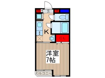 間取図 増尾マンション