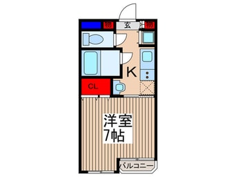 間取図 増尾マンション