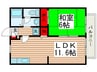 グリーンヴィラ 1LDKの間取り