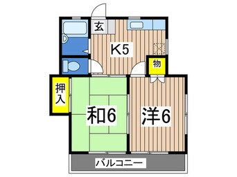 間取図 スト－クハイツ岩室