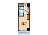 ＯＬＩＯ白山(203) 1Kの間取り