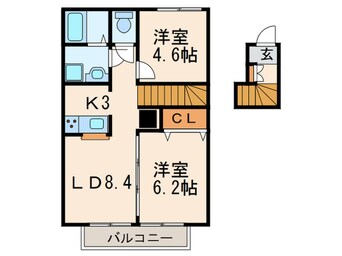 間取図 エルメゾン府中