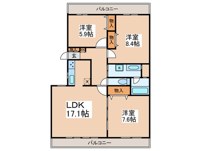 間取り図 コンフォリア鷺沼三丁目