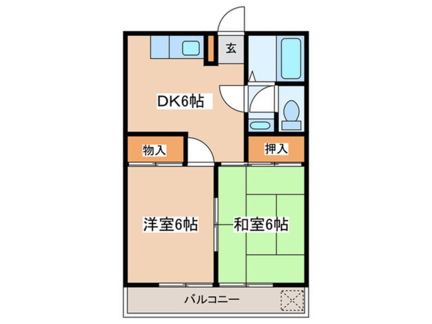 間取図 グランドールオギノ