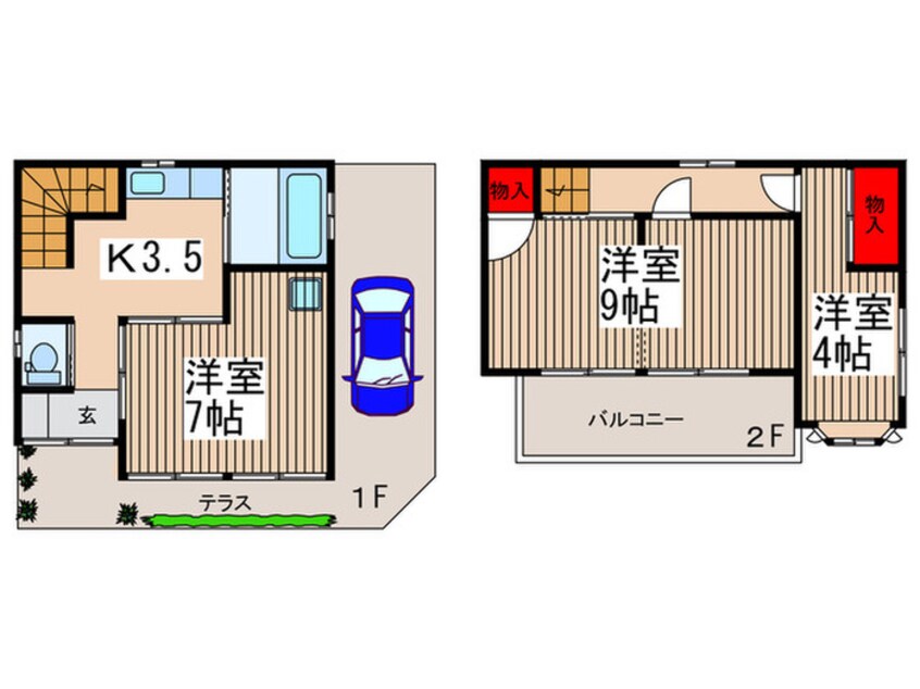 間取図 久下戸貸家