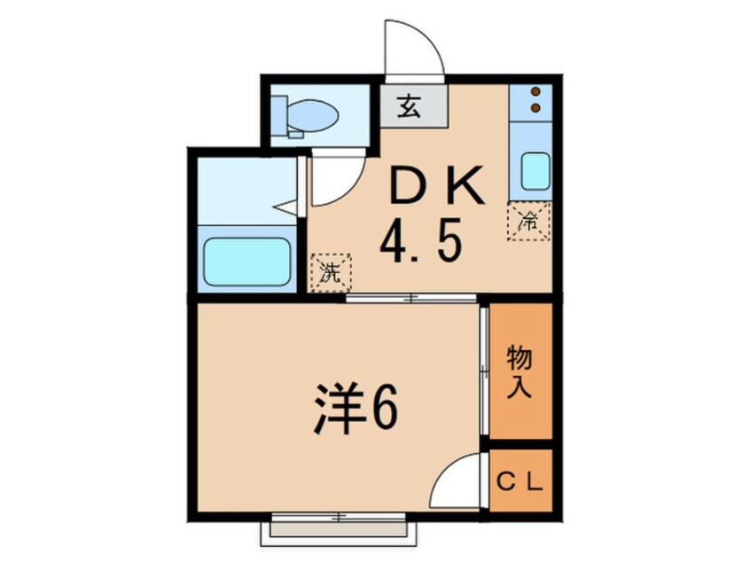 間取図 サニ―ハウス栗山１