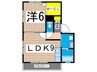 ラフィーネ泉 1LDKの間取り