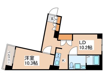 間取図 Az Music 新宿御苑