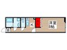 Ambition　関原 1Kの間取り