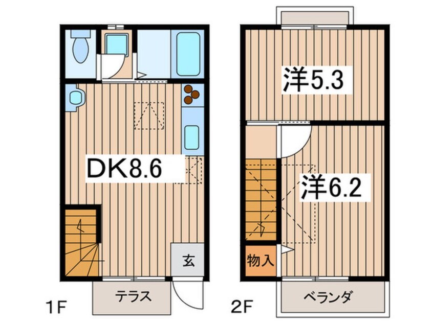 間取図 松栄メゾネットハウス