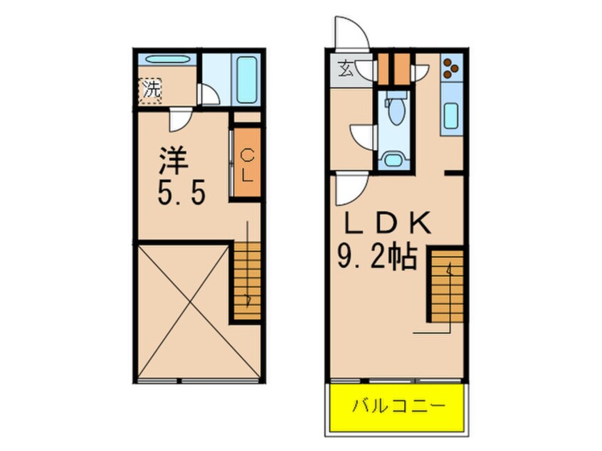 間取図 WELL SQUARE HIMONYA