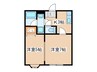 ハウスA 2Kの間取り
