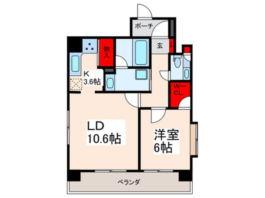 間取図 セレナハイム門前仲町(403)