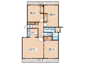 間取図 コンフォリア鷺沼三丁目