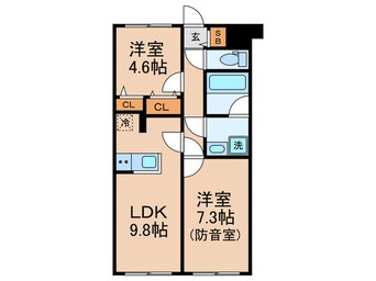 間取図 Liberte沼袋