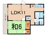 ホ－ムズ高橋 1LDKの間取り