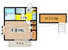 リューズハイムＡ館 1Kの間取り