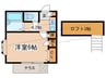 リューズハイムＡ館 1Kの間取り