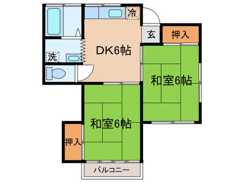 間取図 晴美ハイツ